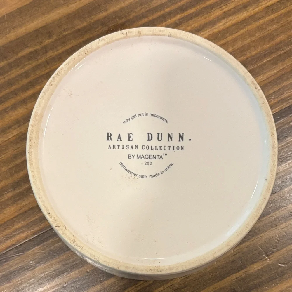Rae Dunn Cream Ceramic Plate